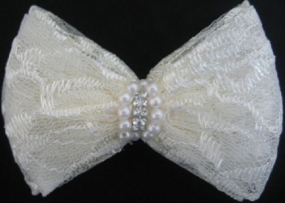 Nhân tạo ren vải hoa corsage Bow Pattern Với Trân / Đá