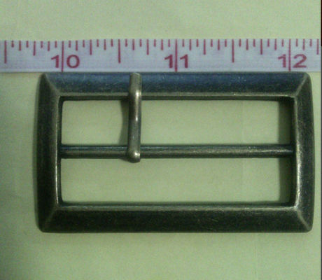Mạ Gunmetal vuông vải Belt Buckle