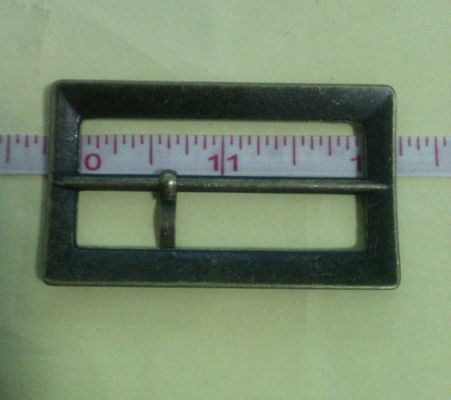 Mạ Gunmetal vuông vải Belt Buckle