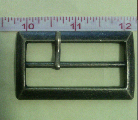 Mạ Gunmetal vuông vải Belt Buckle, quần jean túi kẽm quân sự khóa
