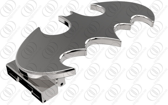 Bạc Inox Batman Belt Buckle Gương Shiny xát
