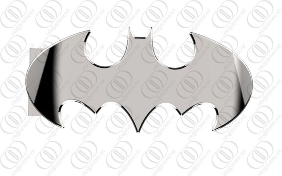 Bạc Inox Batman Belt Buckle Gương Shiny xát