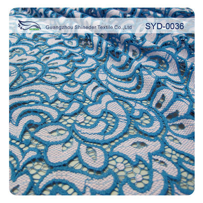 Màu sắc đôi bông Nylon vải ren cho nhà dệt / lông mi ren vải