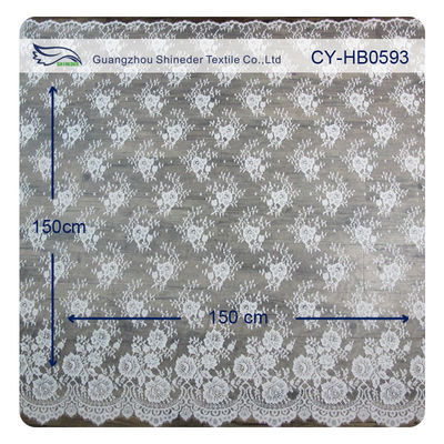 Chantily Nylon vải ren cho váy cưới, vỏ sò hoa ren vải