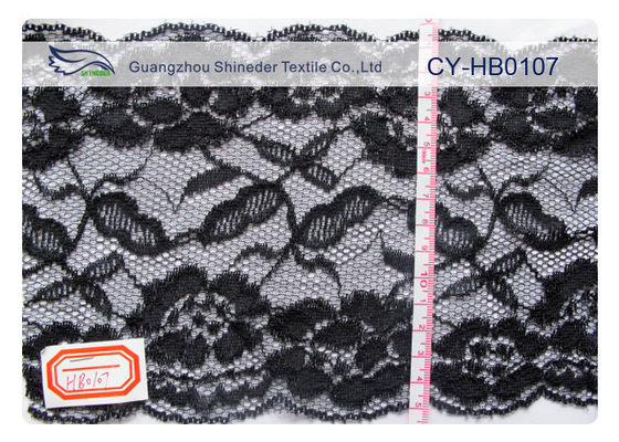 Sexy đen Nylon Lace Trim cho đồ lót, quần áo ngủ CY-HB0107