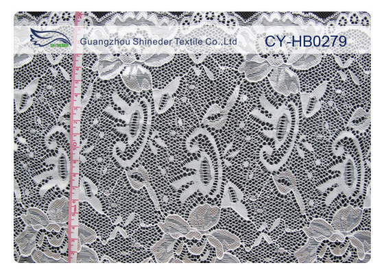 Thân thiện với môi Nylon Elastic Lace Trim, Nylon + Spandex CY-HB0279